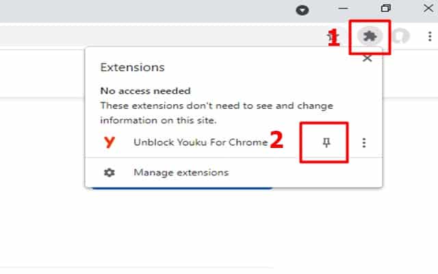 Unblock Youku Extension Add Pin