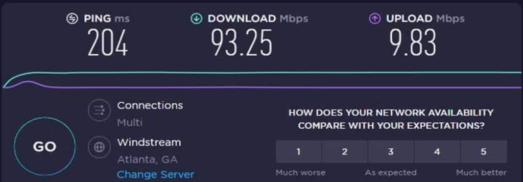 Bowsec VPN Speed