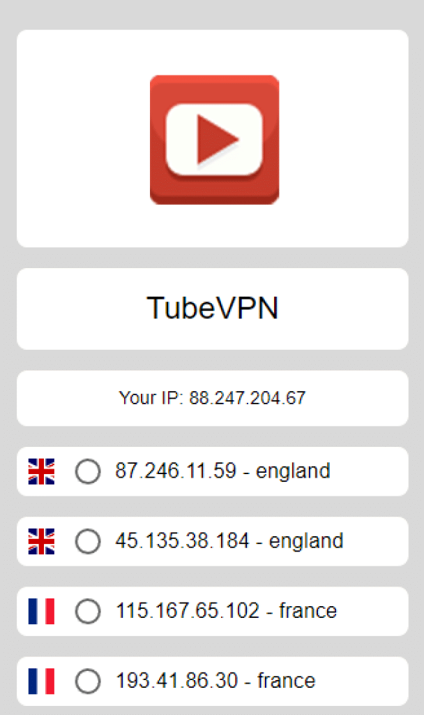 Youtube Unblocker IPList