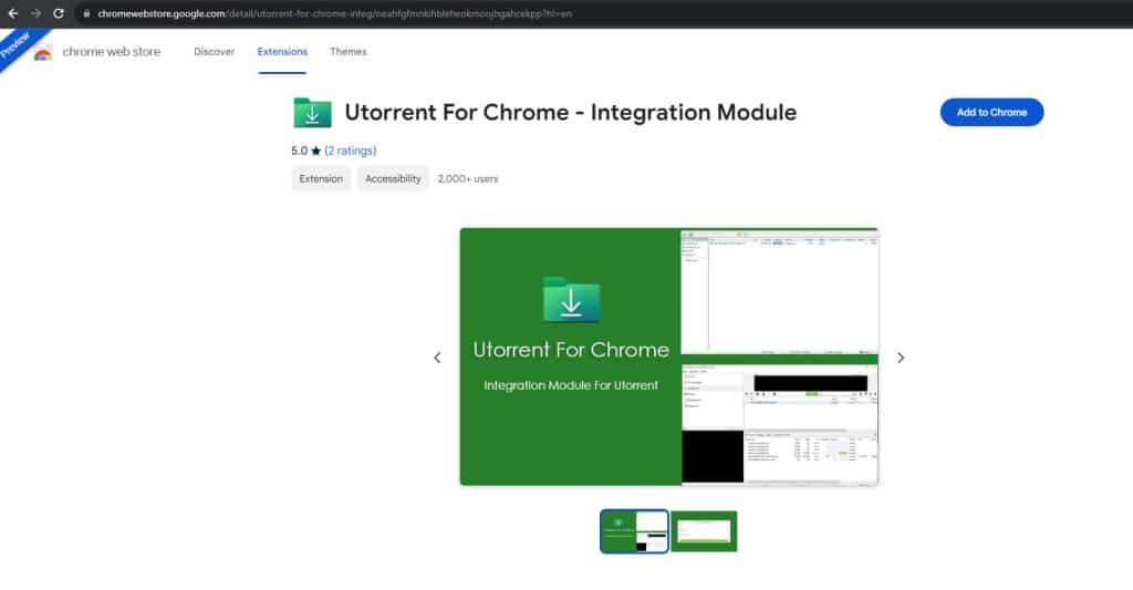 utorrent For Chrome Webstore