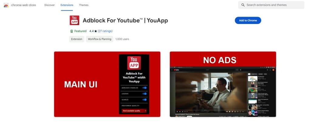 Adblock For Youtube Chrome Extensions