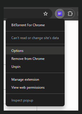 Bittorrent for chrome