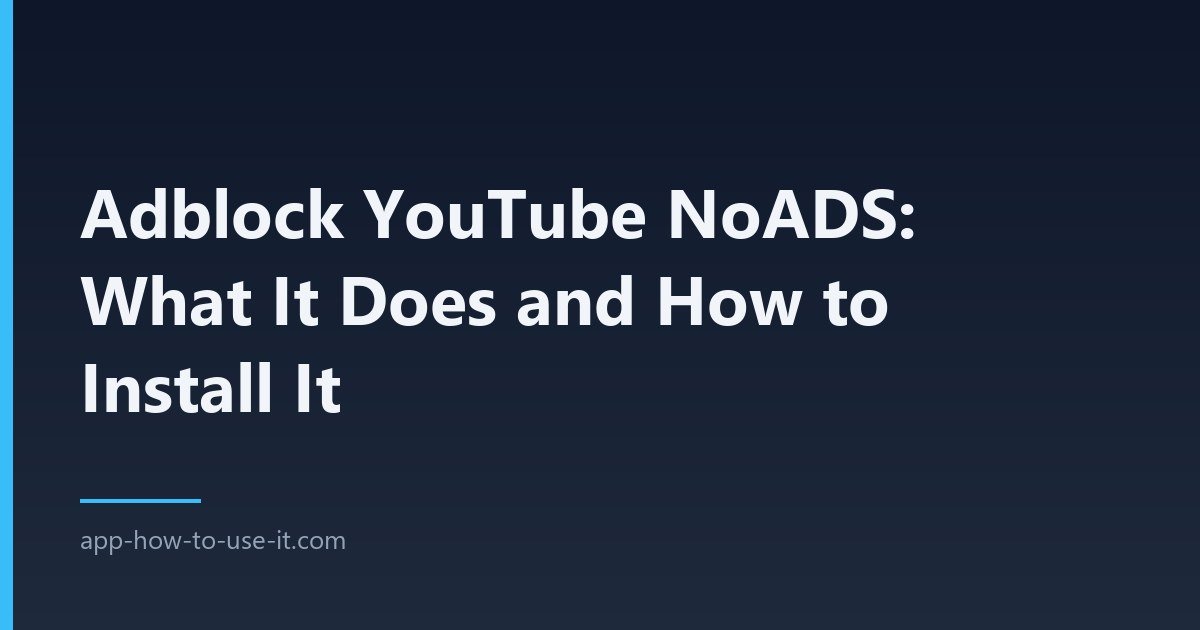adblock youtube noads