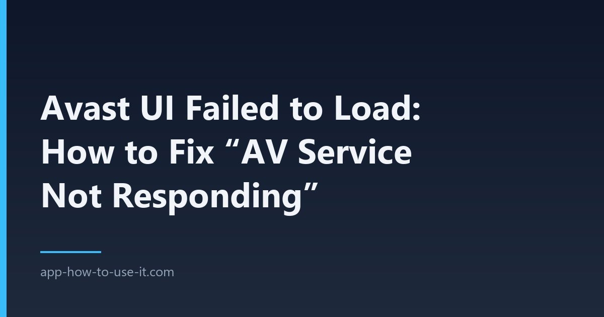 avast ui failed to load