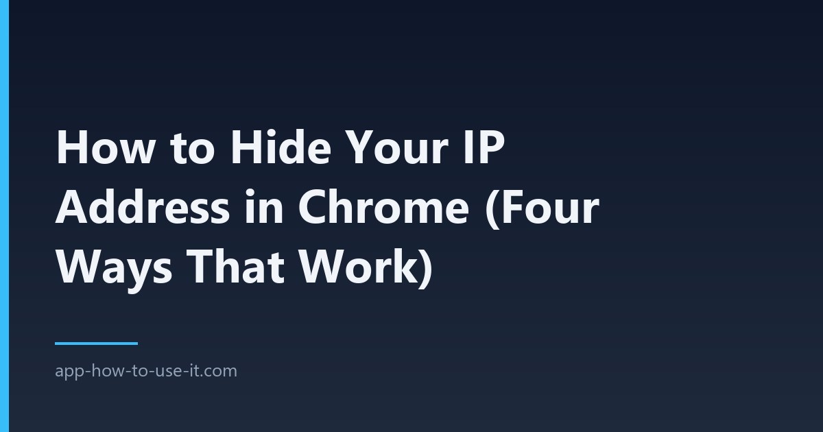 hide your ip address