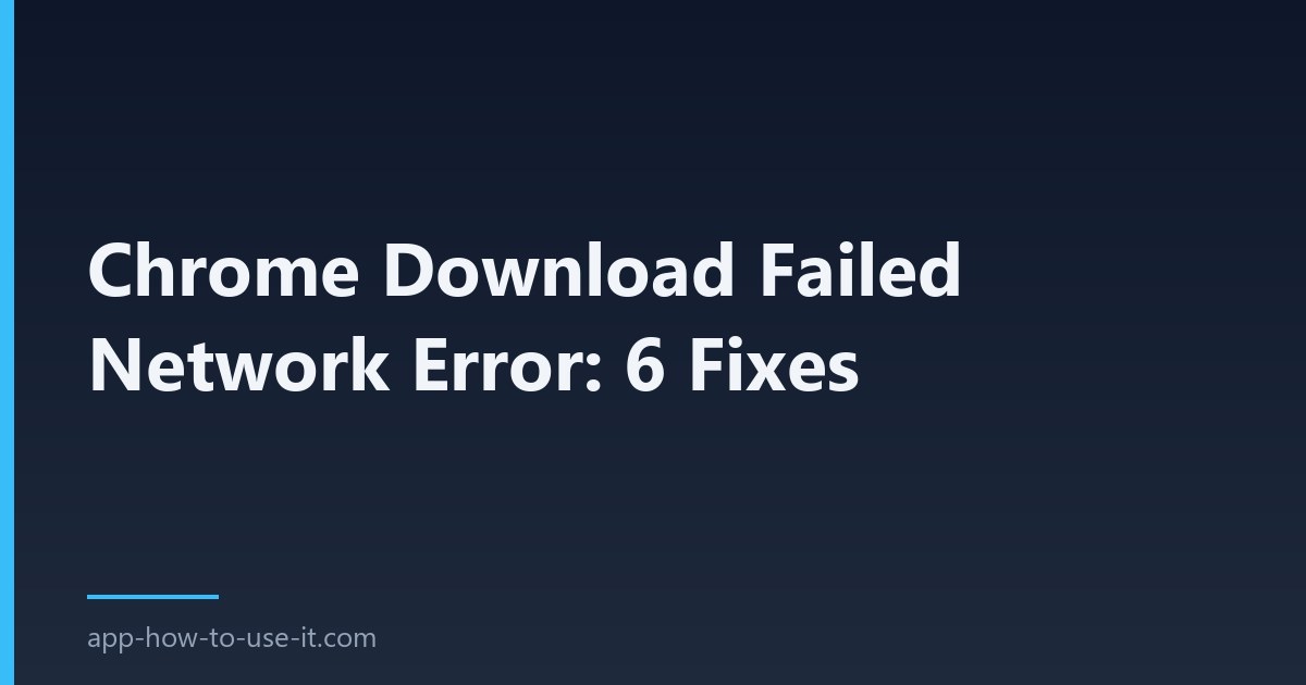 download failed network error