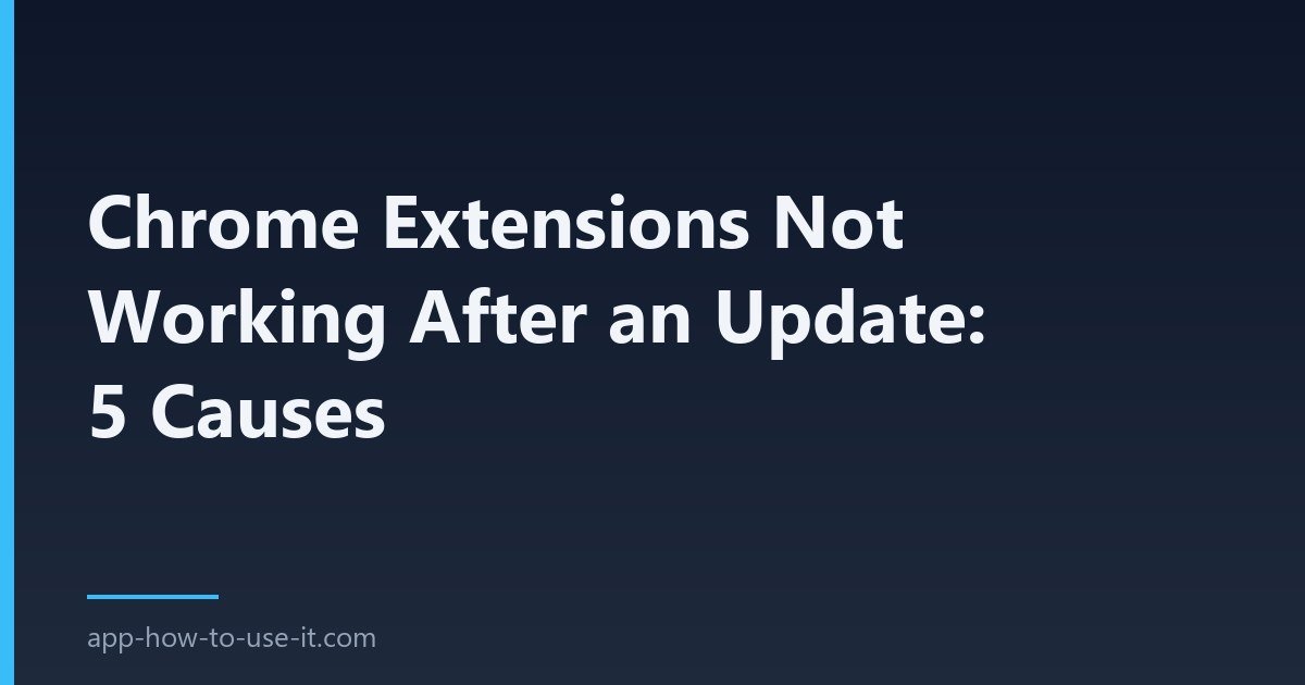 chrome extensions not working