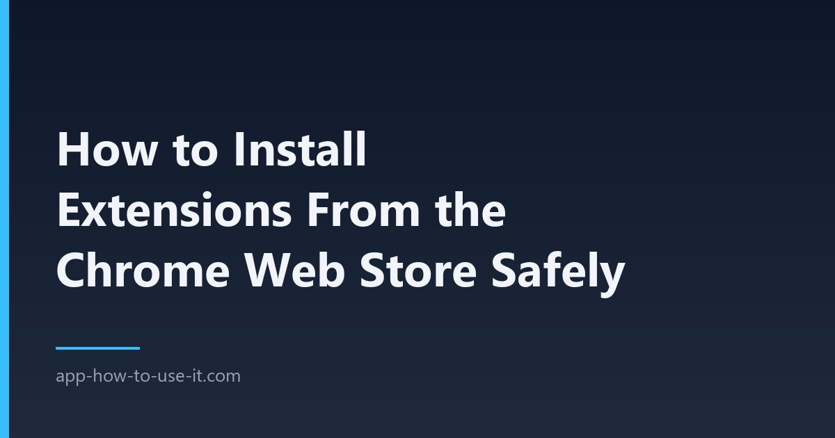 chrome web store