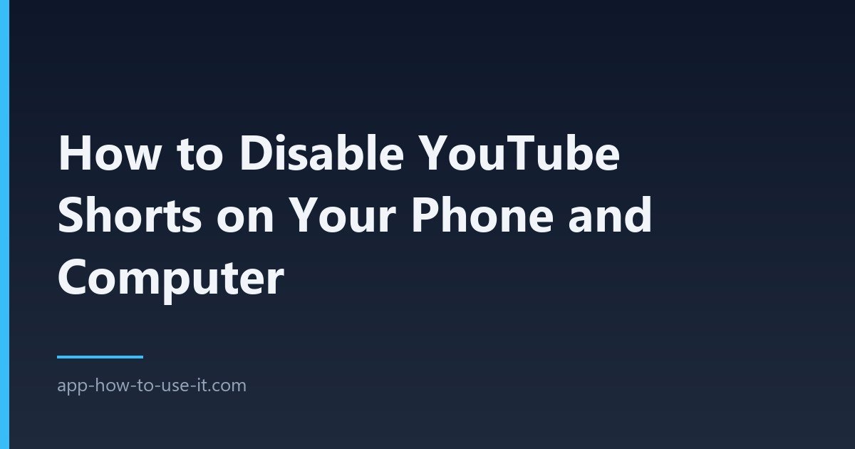 disable youtube shorts
