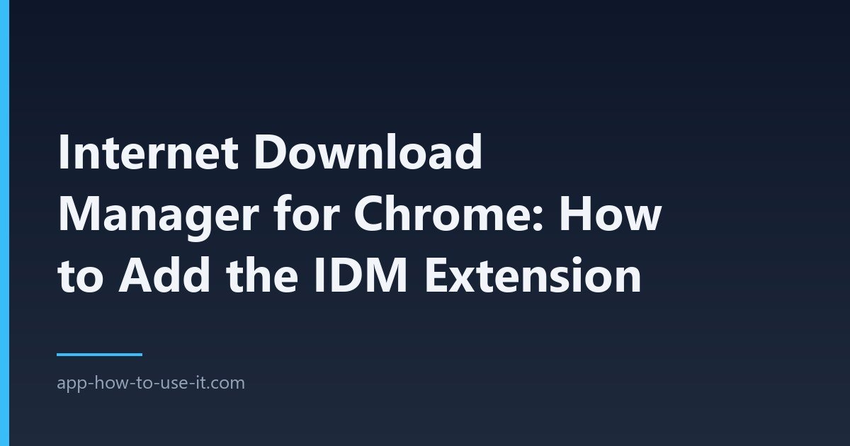 idm extension