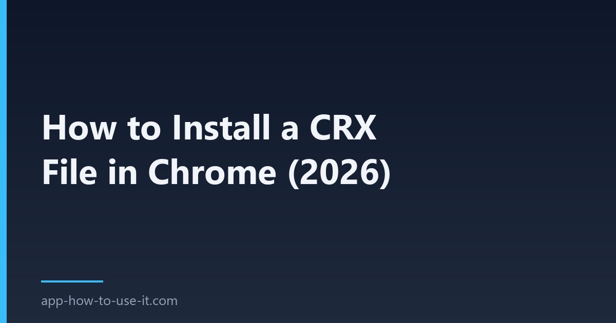 install a crx file