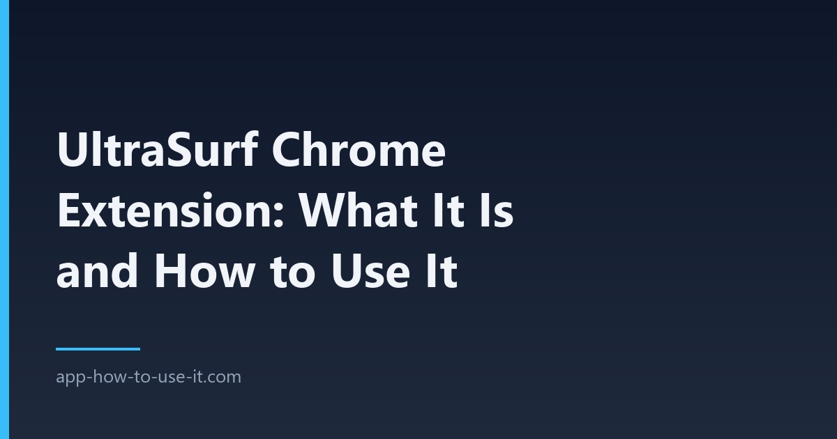 ultrasurf extension