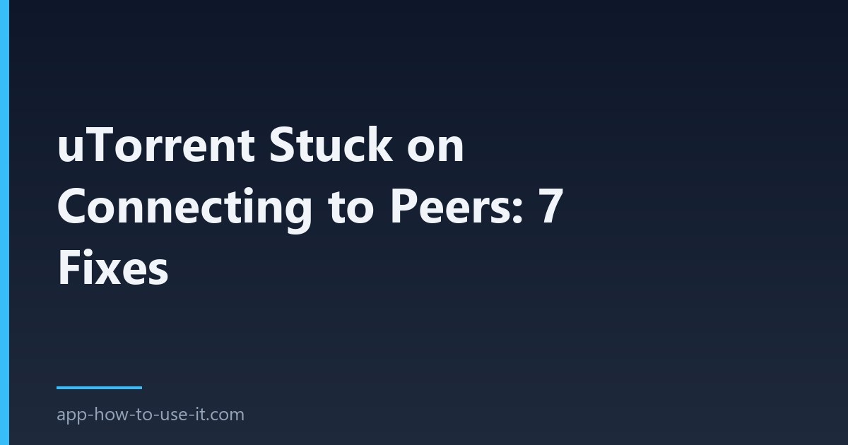 connecting to peers