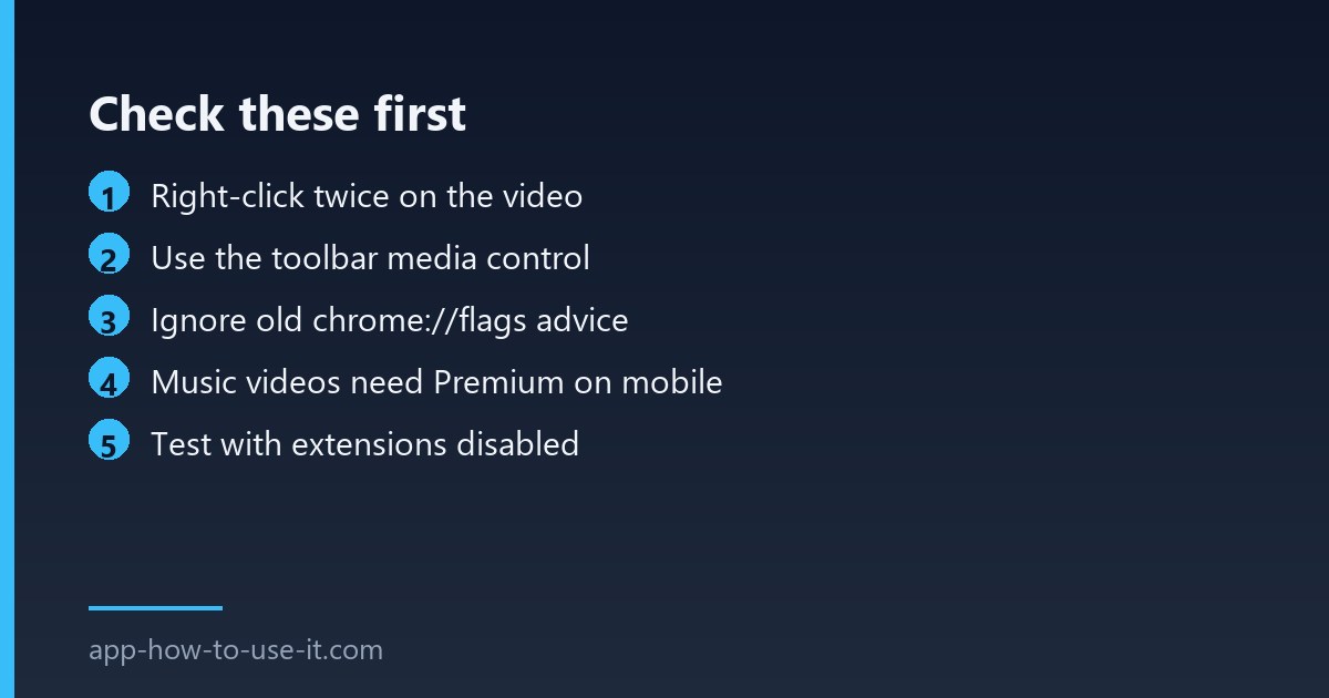 Fixes for YouTube picture in picture not working in Chrome