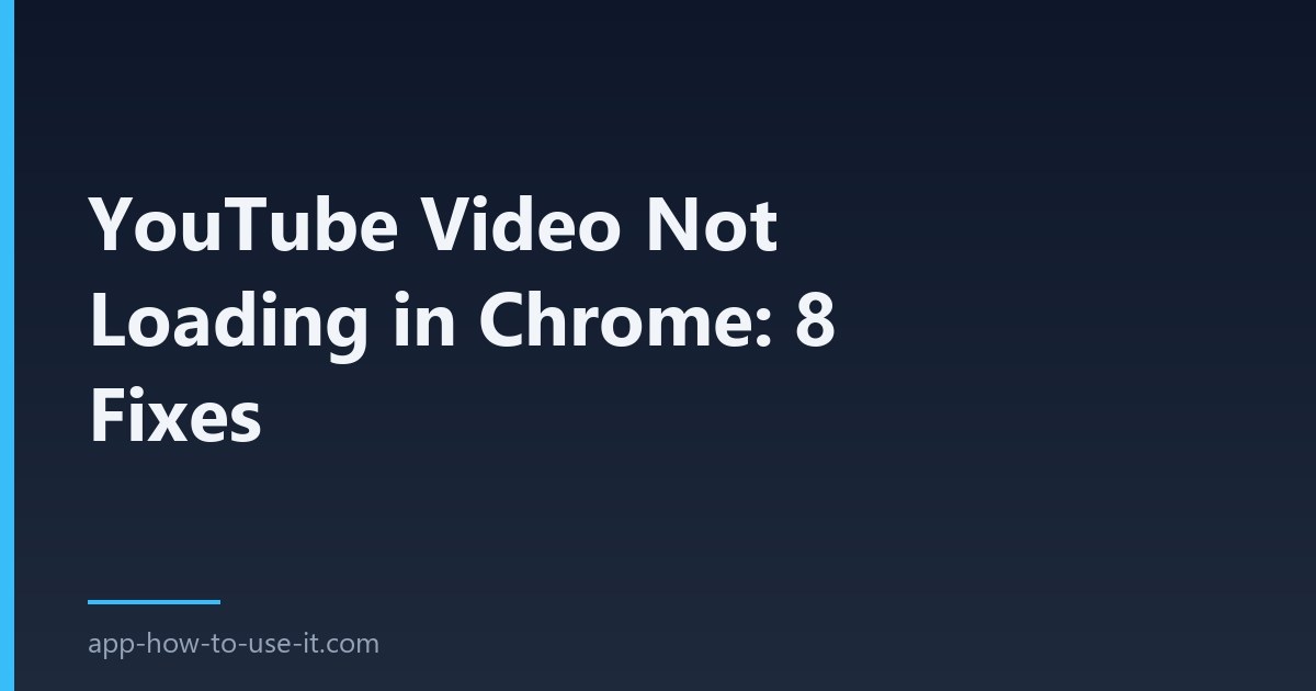 youtube video not loading